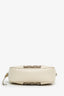 Gucci White/Brown Monogram Mini Bree Messenger Bag