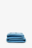 Bottega Veneta Blue Intrecciato Leather Folded Wallet