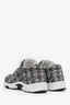 Pre-Loved Chanel™ Black/Grey Coated Tweed Sneakers Size 38