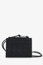 Bottega Veneta Black Intrecciato Leather Zip Wallet With Wrist Strap