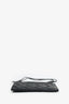 Bottega Veneta Black Intrecciato Leather Zip Wallet With Wrist Strap