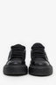 Prada Black Canvas Triangle Platform Sneakers Size 37