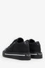 Prada Black Canvas Triangle Platform Sneakers Size 37