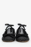 Valentino Black Mesh Crystal Embellished Ballet Flats Size 38