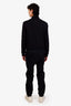 Prada Black Cotton Logo Jacket + Pant Set Size L/M Mens