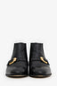 Gucci Black Leather Lasercut Accents Chelsea Boots Size 37