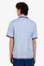 Gucci Blue/Red Star & Heart Trim Logo T-Shirt Size 50 Mens