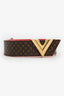 Louis Vuitton Monogram/Red Twist Reversible Belt Size 80