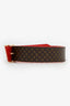 Louis Vuitton Monogram/Red Twist Reversible Belt Size 80