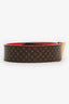 Louis Vuitton Monogram/Red Twist Reversible Belt Size 80