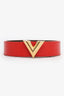 Louis Vuitton Monogram/Red Twist Reversible Belt Size 80