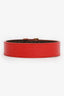 Louis Vuitton Monogram/Red Twist Reversible Belt Size 80