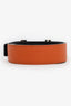 Hermes Orange/Brown Togo/Swift Leather Reversible Constance Belt Size 85