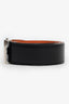 Hermes Orange/Brown Togo/Swift Leather Reversible Constance Belt Size 85