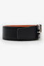 Hermes Orange/Brown Togo/Swift Leather Reversible Constance Belt Size 85