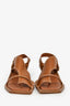 Zimmermann Brown Leather Studded Leather Slingback Sandals Size 40