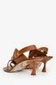 Zimmermann Brown Leather Studded Leather Slingback Sandals Size 40