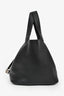 Hermès 2024 Black Clemence Leather Picotin 22
