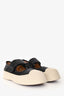 Marni Black Leather/Rubber Platform Mary Jane Sneakers Estimated Size 7.5