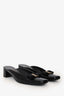 Salvatore Ferragamo Bow Detail Square Toe Block Kitten Heel Slides Size 40