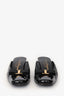 Salvatore Ferragamo Bow Detail Square Toe Block Kitten Heel Slides Size 40