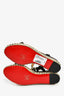 Christian Louboutin Black Rockstud Accents Pyraclou 60 Wedge Espadrilles Size 41