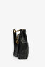Pre-Loved Chanel™ 1994-96 Vintage Black Lambskin Quilted Chain Interlocking CC Charm Tote Bag