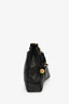 Pre-Loved Chanel™ 1994-96 Vintage Black Lambskin Quilted Chain Interlocking CC Charm Tote Bag