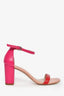 Stuart Weitzman Pink/Red Leather Colour Block Heels Size 8