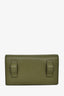Fendi Olive Green Leather 'F Is Fendi' Belt Bag On Chain