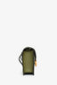 Fendi Olive Green Leather 'F Is Fendi' Belt Bag On Chain