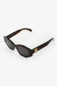 Celine Tortoiseshell Triomphe Oval Sunglasses