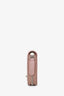 Pre-Loved Chanel™ 2019 Pink Metallic Chevron Leather Zip Wallet