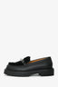 Hermès Black Leather Shearling Kelly Loafers Size 36 - Priced Out Of Season