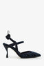 Fendi Blue Suede 'Coibri' Heels Size 35.5