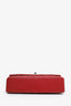 Pre-Loved Chanel™ 2012-13 Red Quilted Lambskin Medium Classic Double Flap Bag