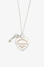 Tiffany & Co. Silver Heart and Key Necklace