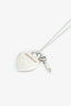 Tiffany & Co. Silver Heart and Key Necklace