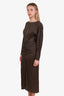 Veronica Beard Black/Yellow Patterned Open Back Maxi Dress Size 0