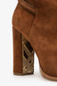 Burberrry Brown Suede Shola 100 Ankle Boots Size 38