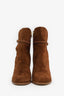 Burberrry Brown Suede Shola 100 Ankle Boots Size 38