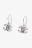 Pre-Loved Chanel™ Silver CC 'Mark' Swing Hoop Earrings