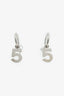 Pre-Loved Chanel™ Silver CC Number Hoop Earrings