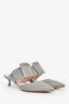 Roger Vivier Grey Patent 'In The City' Mules Size 37