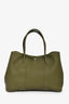 Hermès 2009 Green Leather Garden Party 36