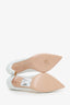 Gianvito Rossi White Leather Lace 'Evie' Pointed Toe Heels Size 38