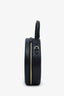 Mansur Gavriel Black Leather Circle Top Handle Bag With Strap