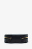 Mansur Gavriel Black Leather Circle Top Handle Bag With Strap