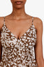 Rails Brown/Cream Justine Animal Print Maxi Dress Size Small
