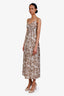 Rails Brown/Cream Justine Animal Print Maxi Dress Size Small